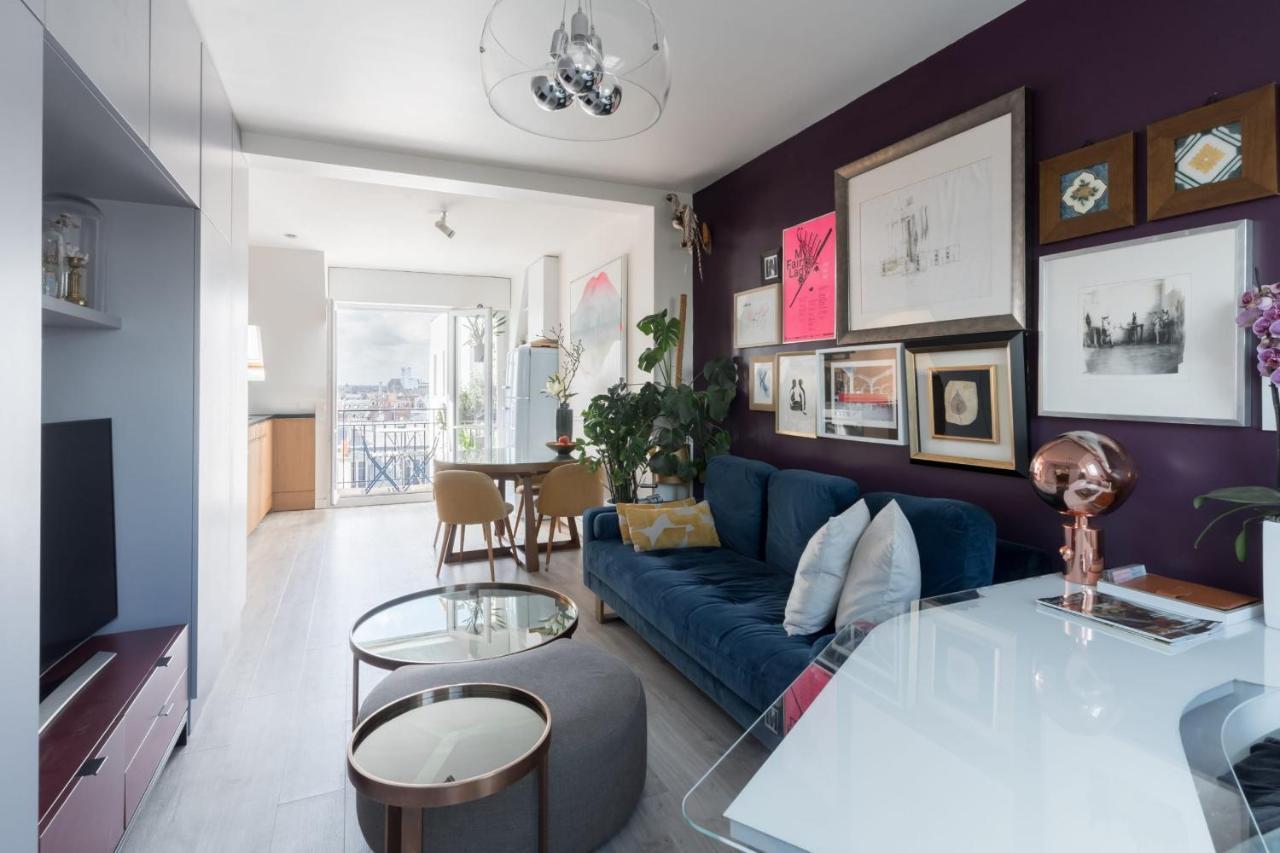 Bright And Homely 1 Bedroom Rooftop Apartment In The Marais In París Exterior foto