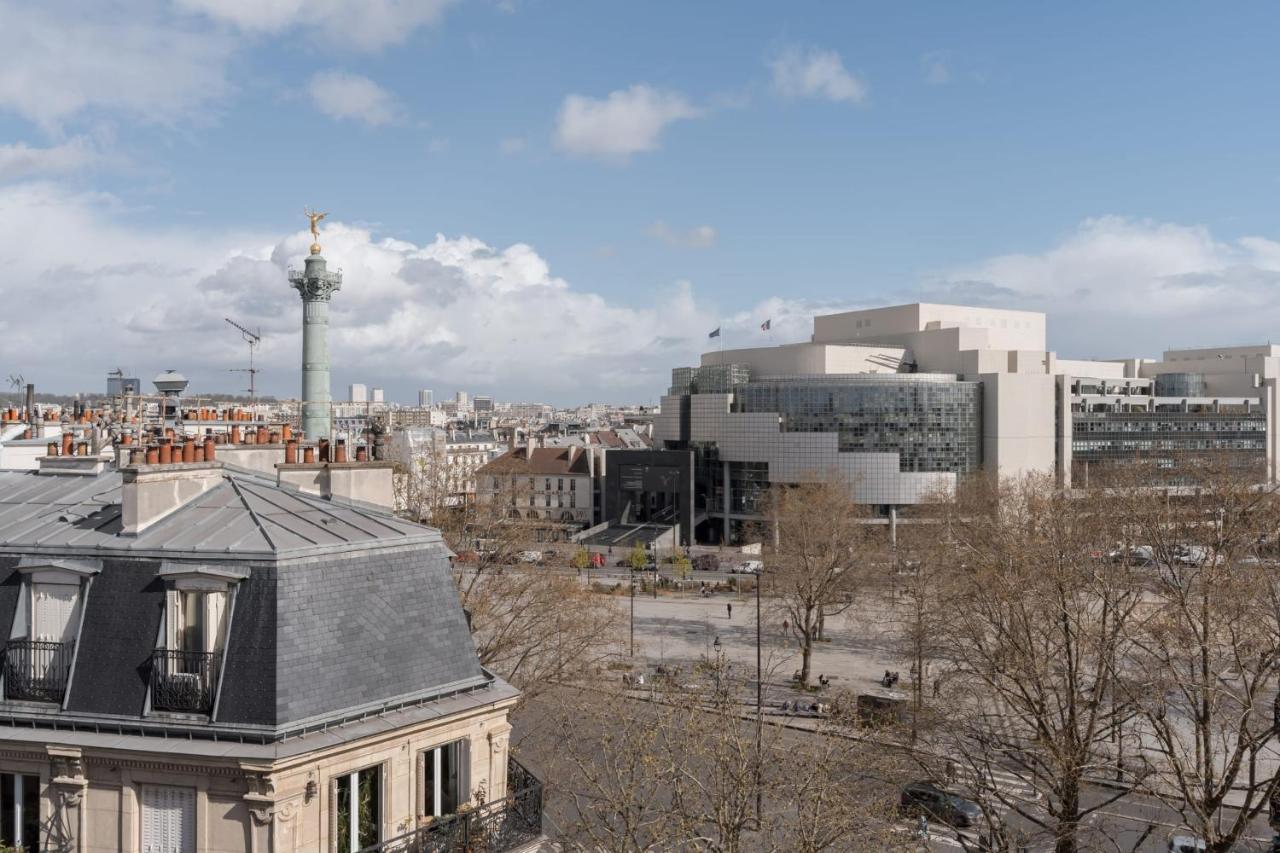 Bright And Homely 1 Bedroom Rooftop Apartment In The Marais In París Exterior foto